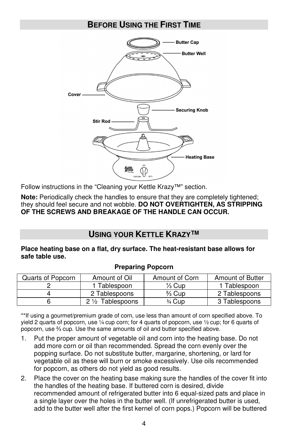 West Bend Kettle Crazy L5781A User Manual | Page 4 / 32
