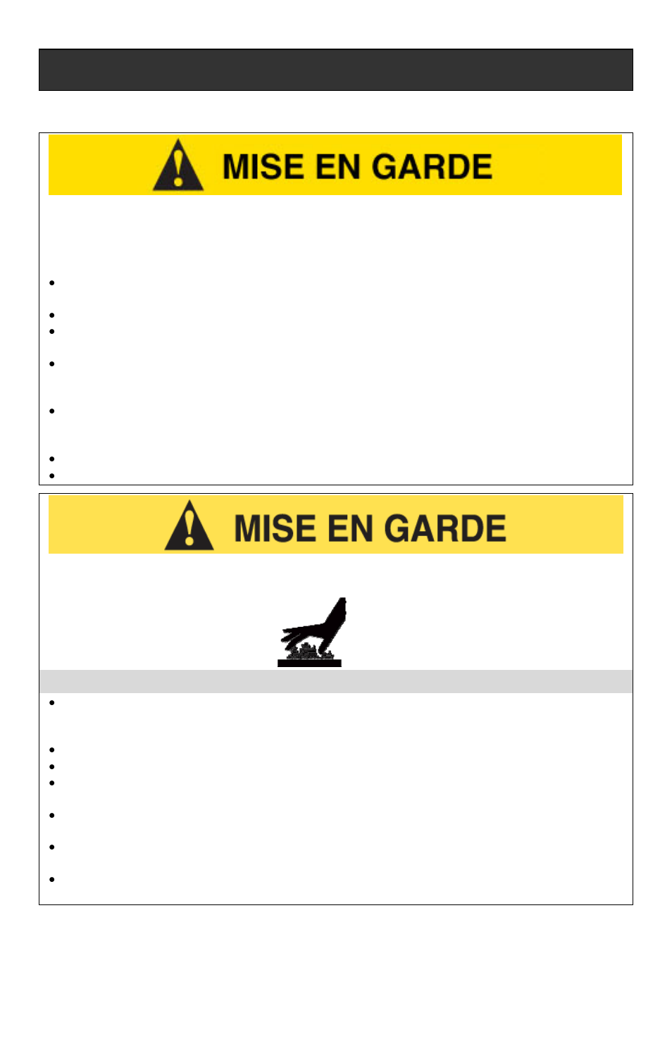 Précautions liées à la chaleur, Mises en garde importantes | West Bend Electric Indoor Grill User Manual | Page 13 / 32