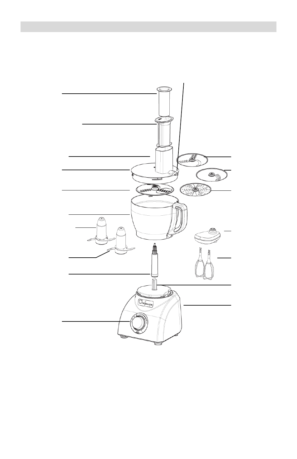 Assemblage de votre robot culinaire | West Bend Chefscape L5747 User Manual | Page 14 / 32
