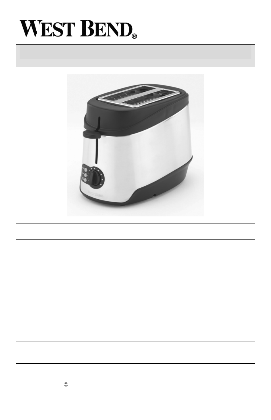Tostadora studio | West Bend Studio Toaster User Manual | Page 13 / 20