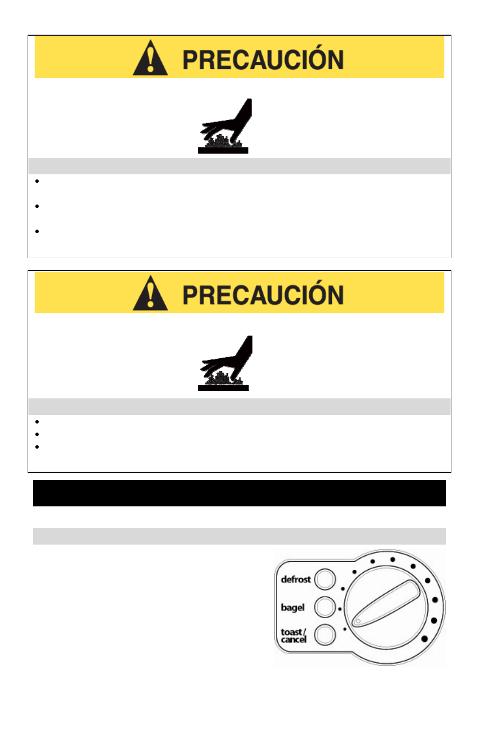 Precauciones al usar cerca de niños, Precauciones relativas al calor, Cómo usar su tostadora | Conserve estas instrucciones | West Bend Studio Toaster User Manual | Page 16 / 20