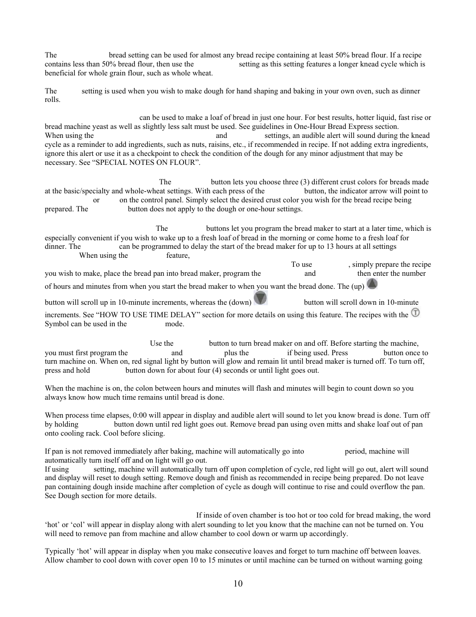 West Bend L5141 User Manual | Page 10 / 34
