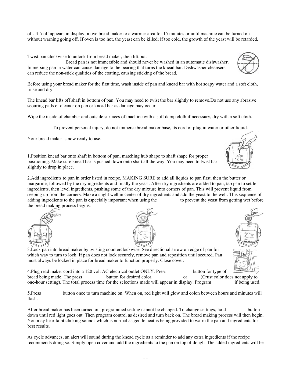 West Bend L5141 User Manual | Page 11 / 34