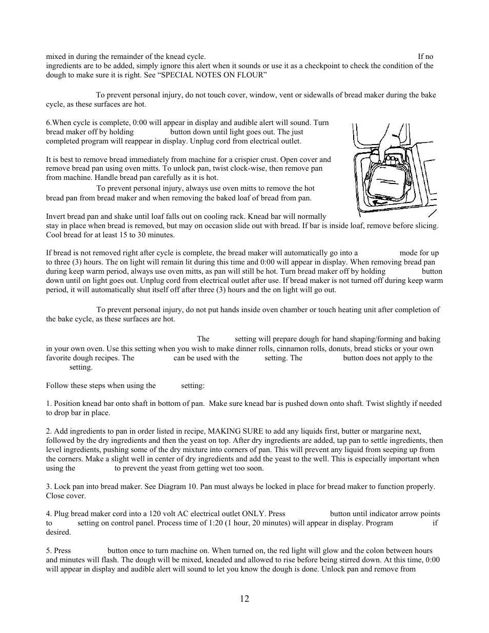 West Bend L5141 User Manual | Page 12 / 34