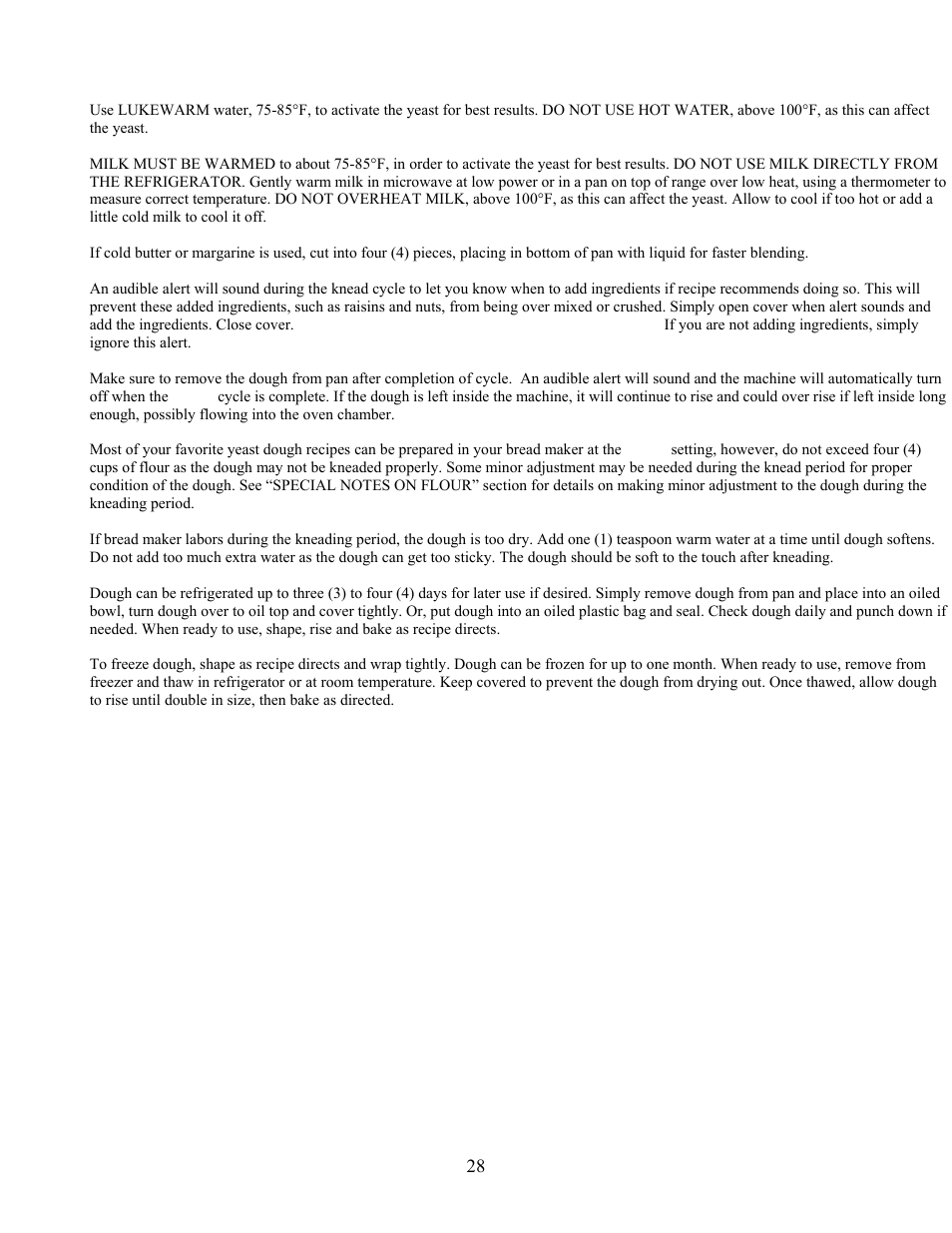 West Bend L5141 User Manual | Page 28 / 34