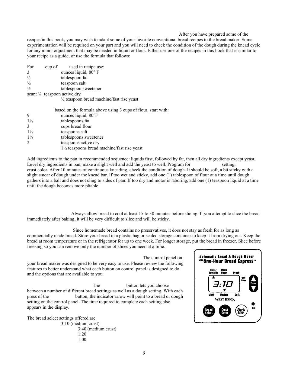 West Bend L5141 User Manual | Page 9 / 34
