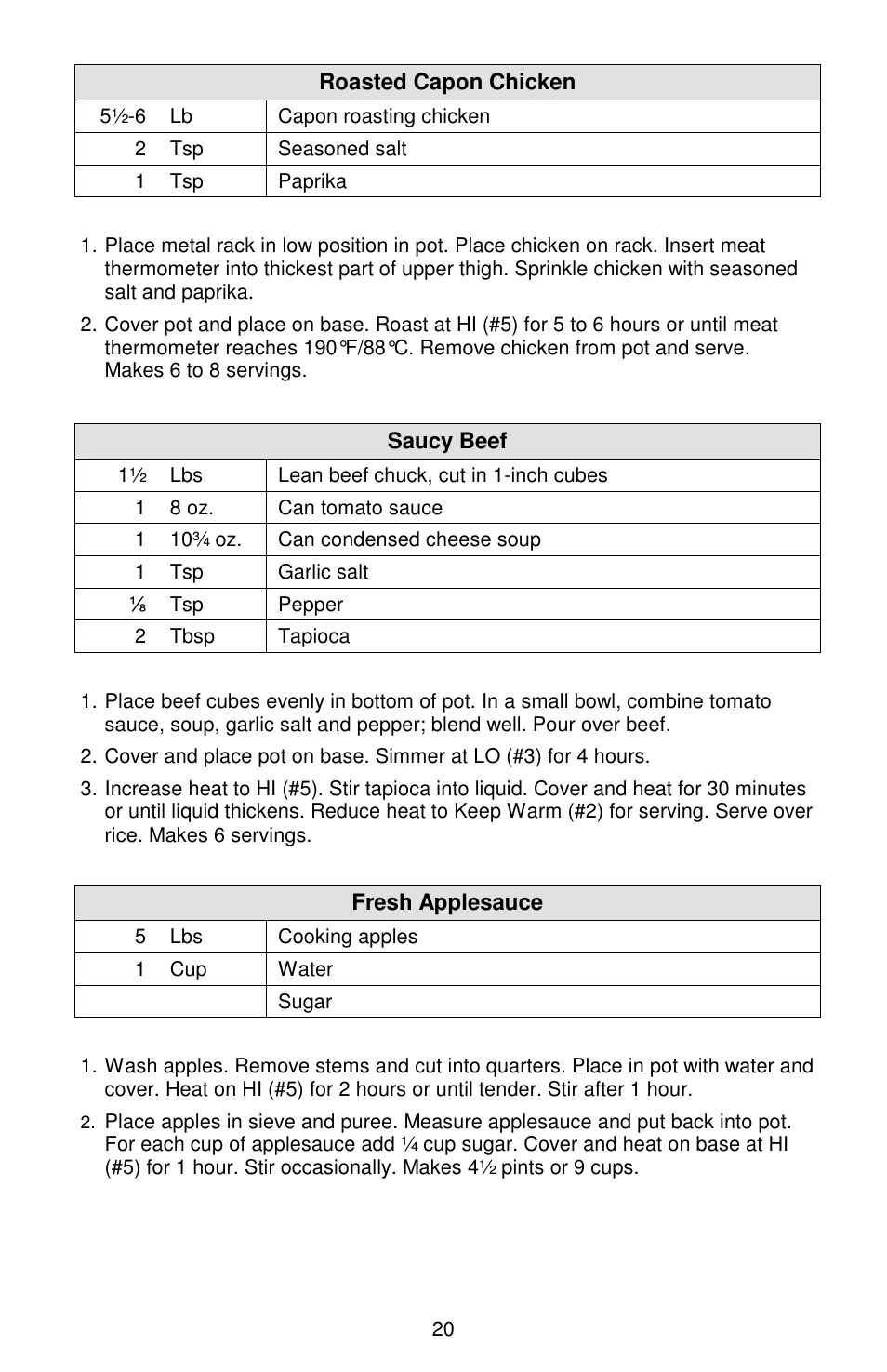 West Bend Cookers User Manual | Page 20 / 72