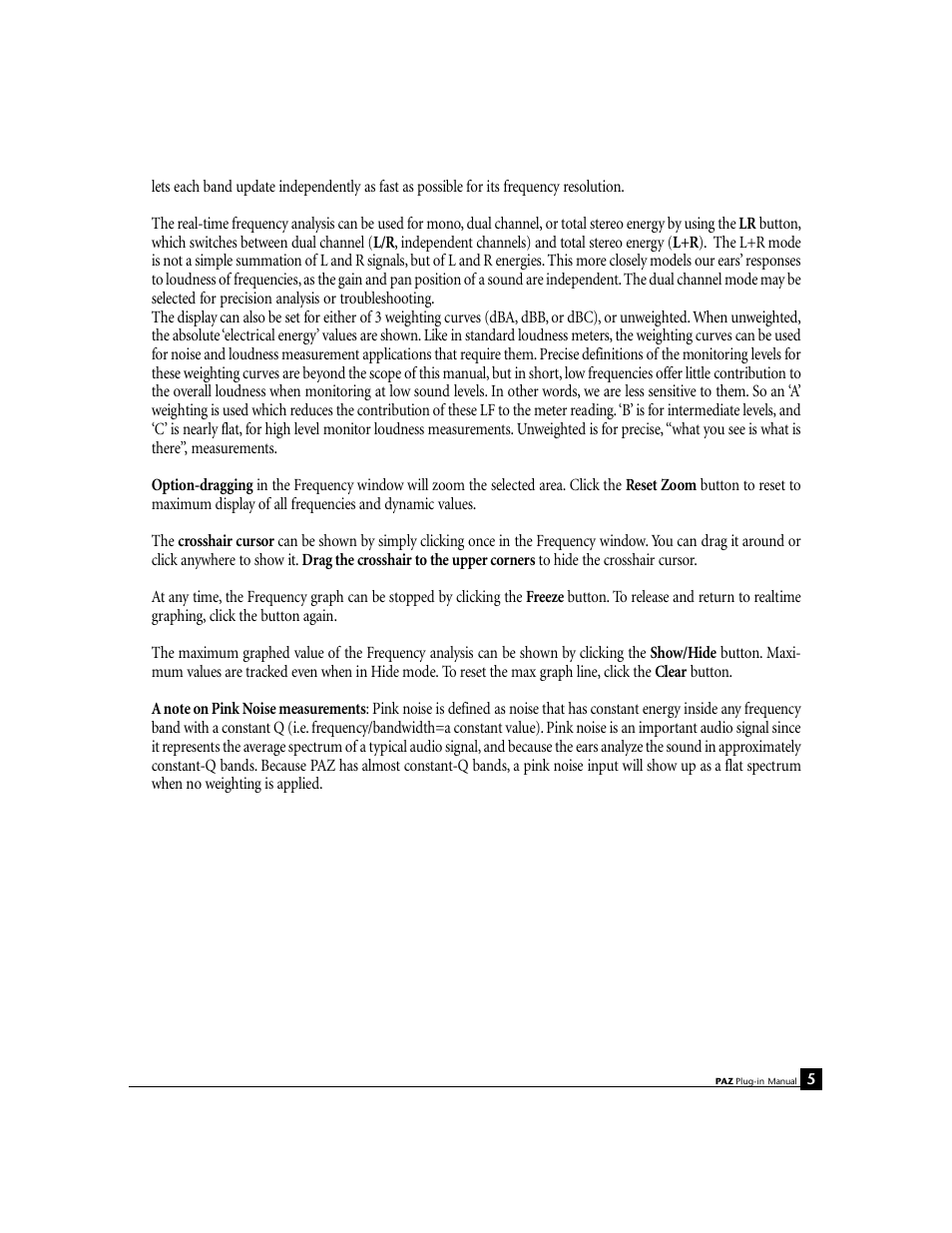 Waves Psychoacoustic Analyzer PAZ User Manual | Page 6 / 9