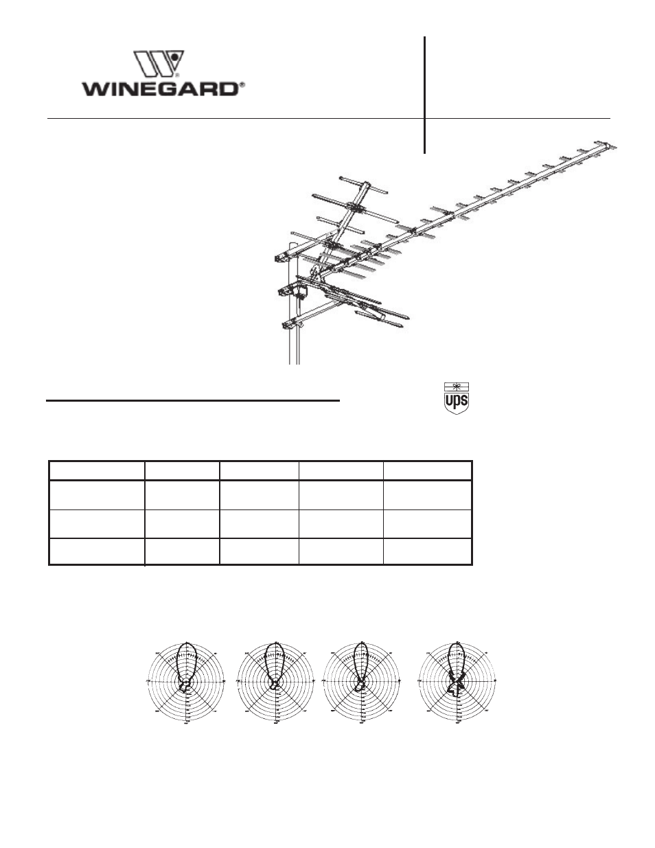 Winegard HD-9095P User Manual | 1 page