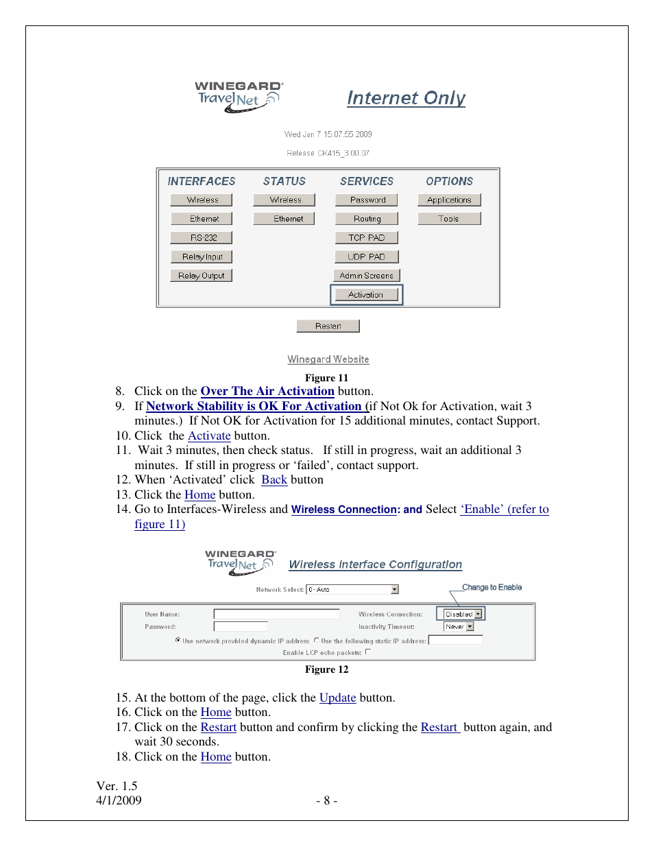 Winegard TRAVELNET TN-2033 User Manual | Page 8 / 16