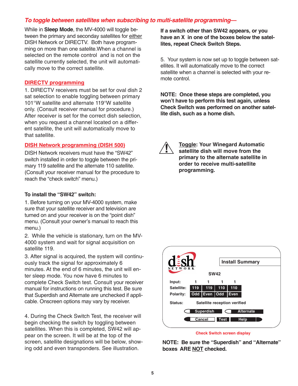 Winegard MV-4000 User Manual | Page 5 / 12