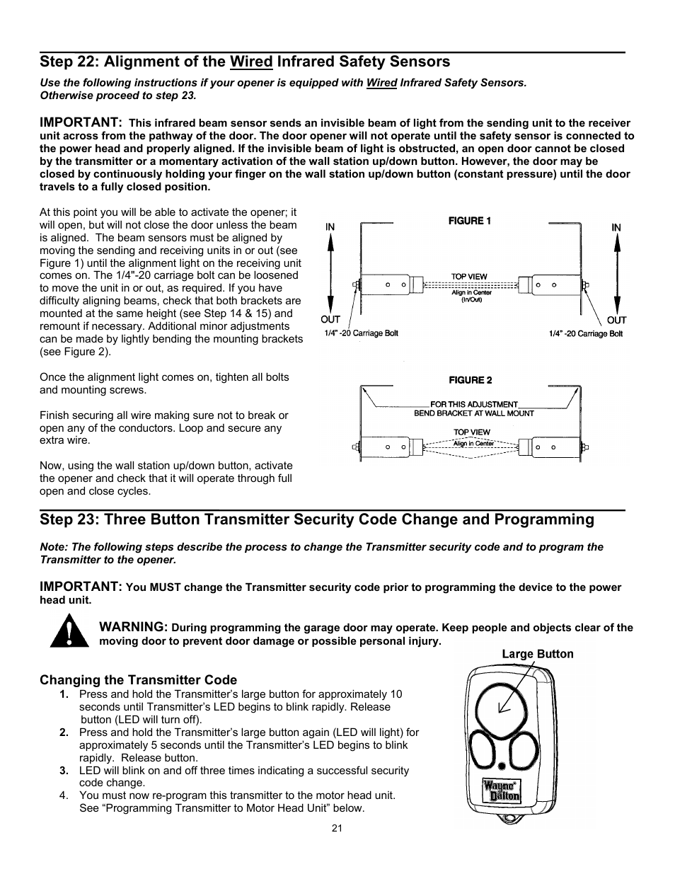 Wayne 3018 User Manual | Page 21 / 40