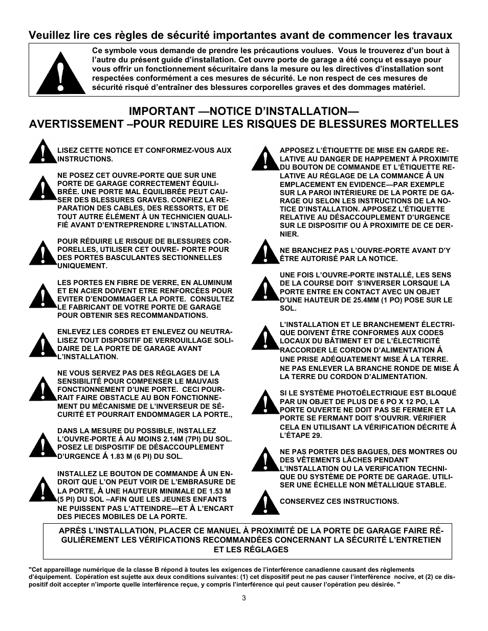 Wayne 3018 User Manual | Page 3 / 40