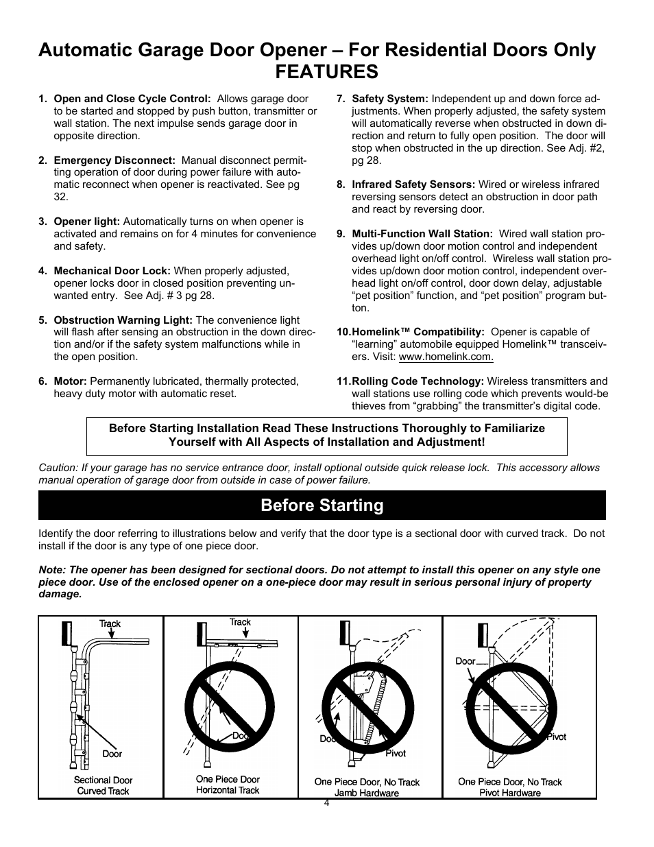 Before starting | Wayne 3018 User Manual | Page 4 / 40