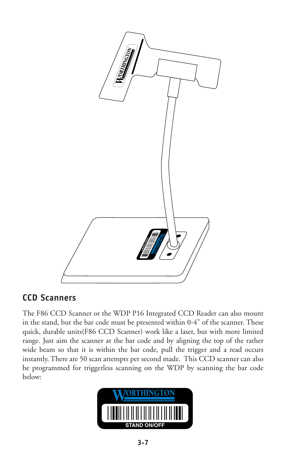 Ccd scanners | Worth Data P11/12 User Manual | Page 26 / 59