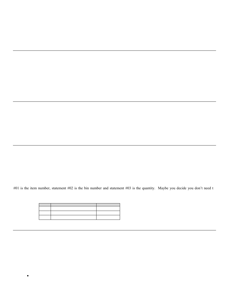 Minimum data length, Input device, Yes/next statement | No/end statement | Worth Data 5000 User Manual | Page 70 / 126
