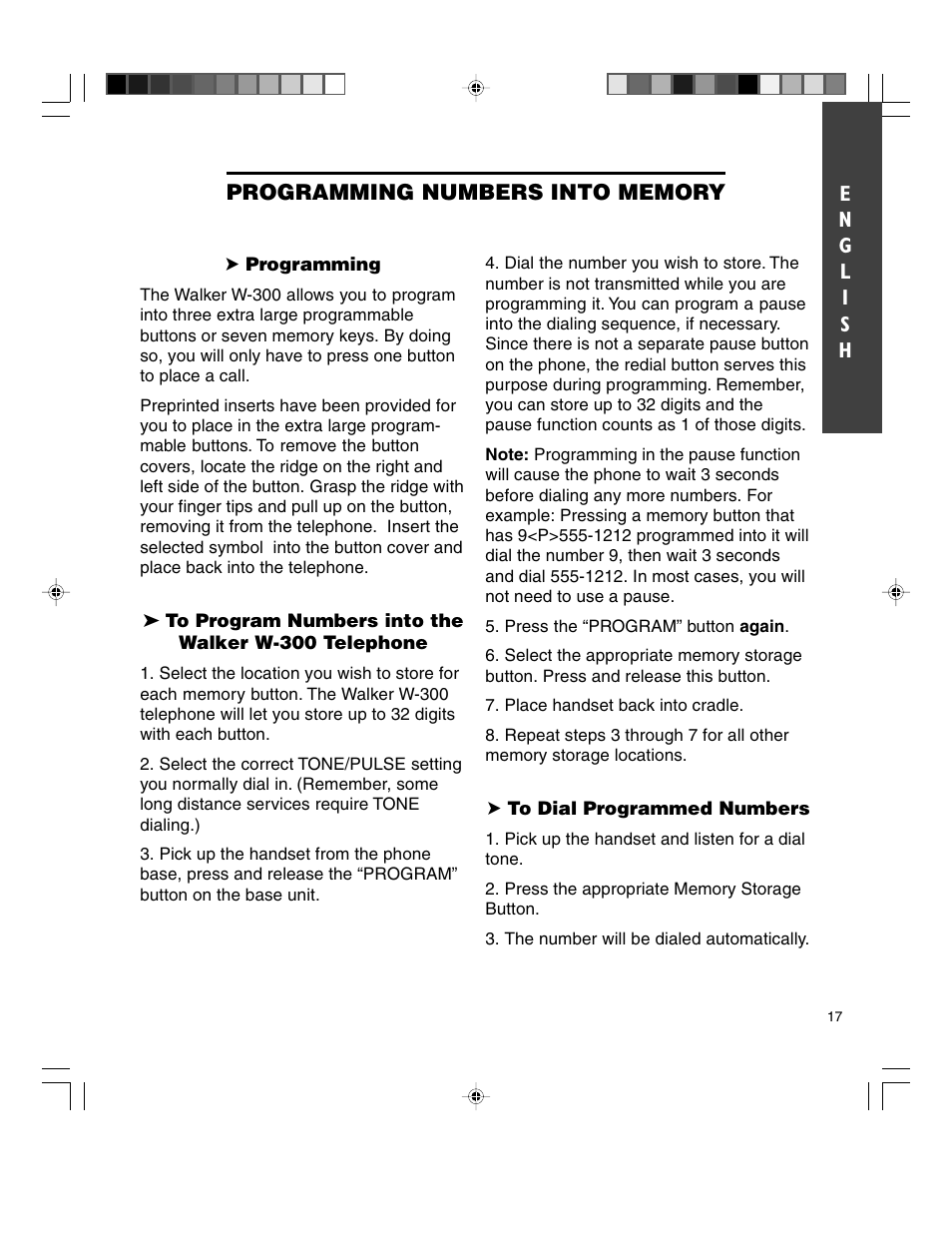 Walker W-300 User Manual | Page 17 / 80