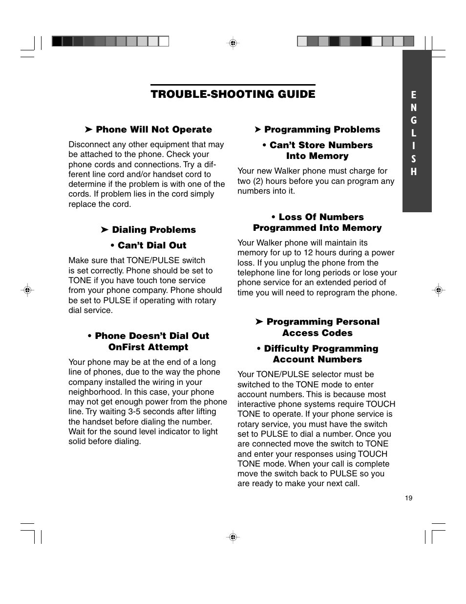 Walker W-300 User Manual | Page 19 / 80