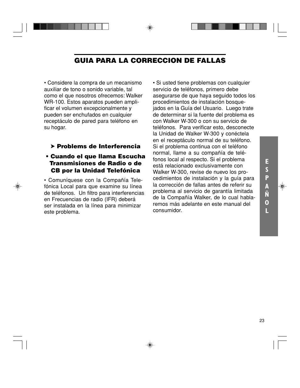 Walker W-300 User Manual | Page 49 / 80