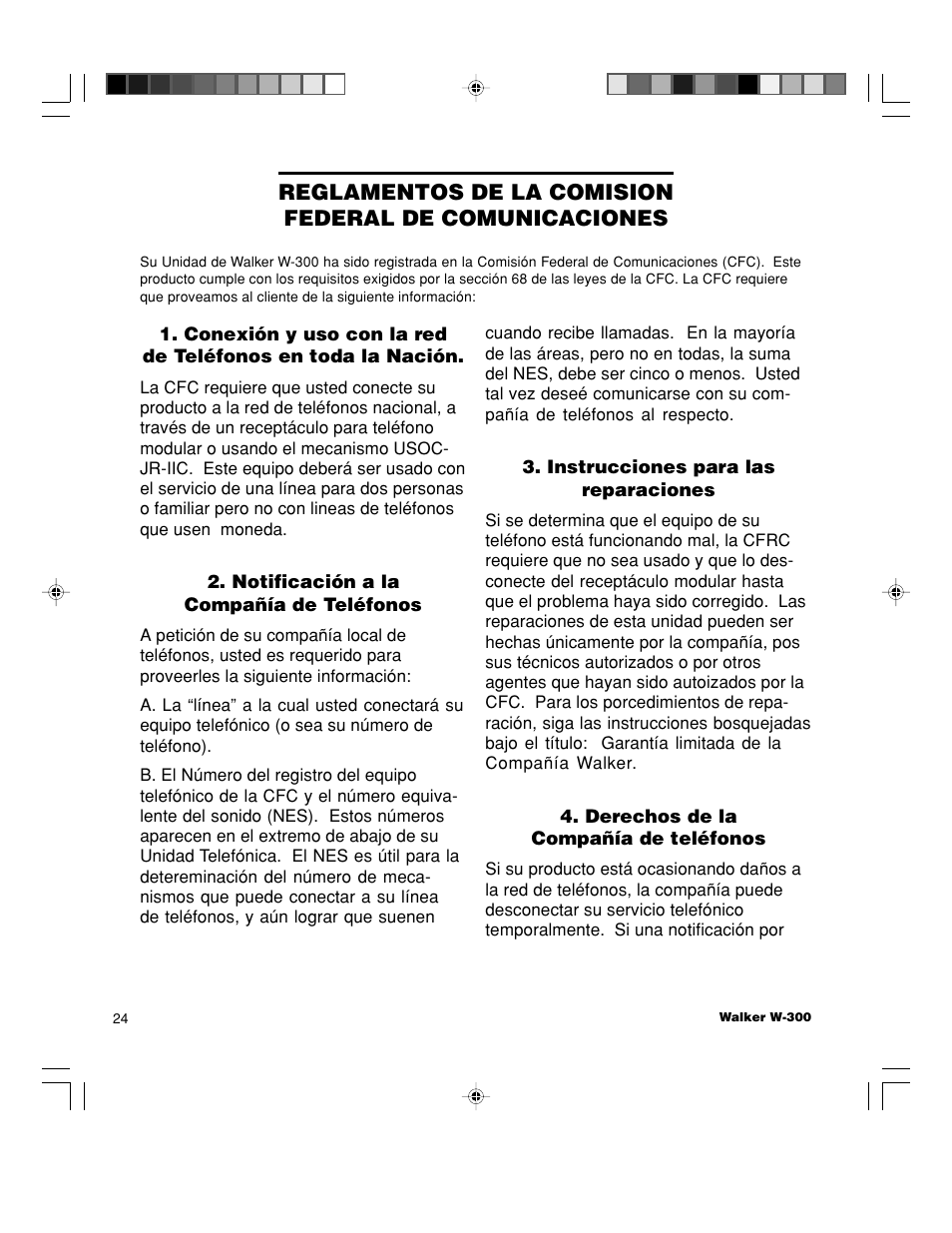 Walker W-300 User Manual | Page 50 / 80