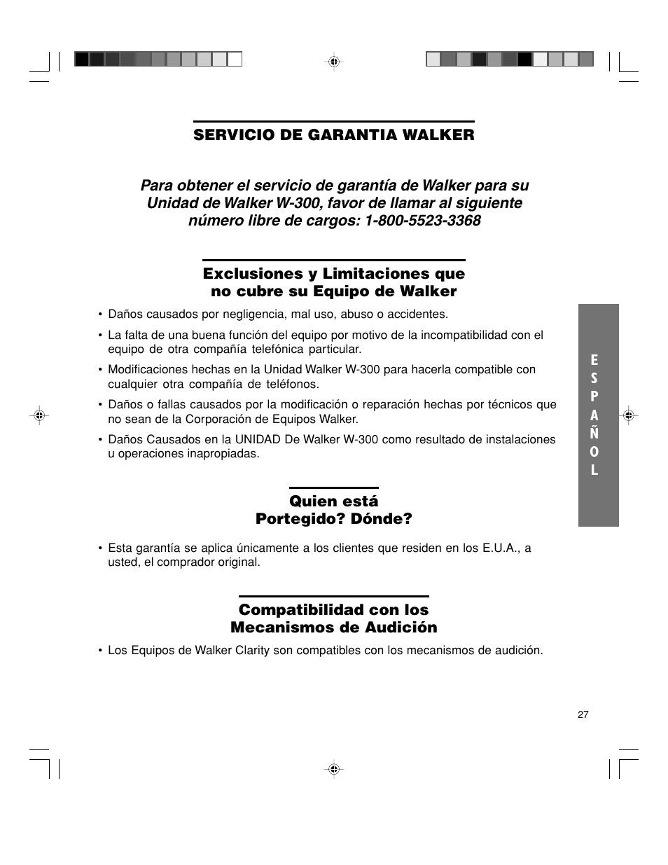 Walker W-300 User Manual | Page 53 / 80