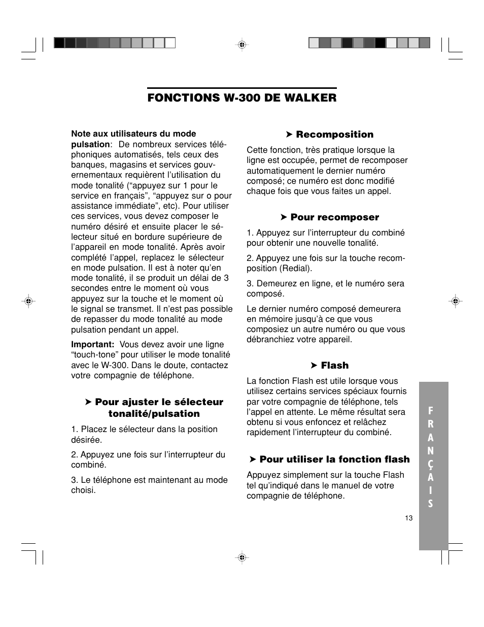 Walker W-300 User Manual | Page 67 / 80