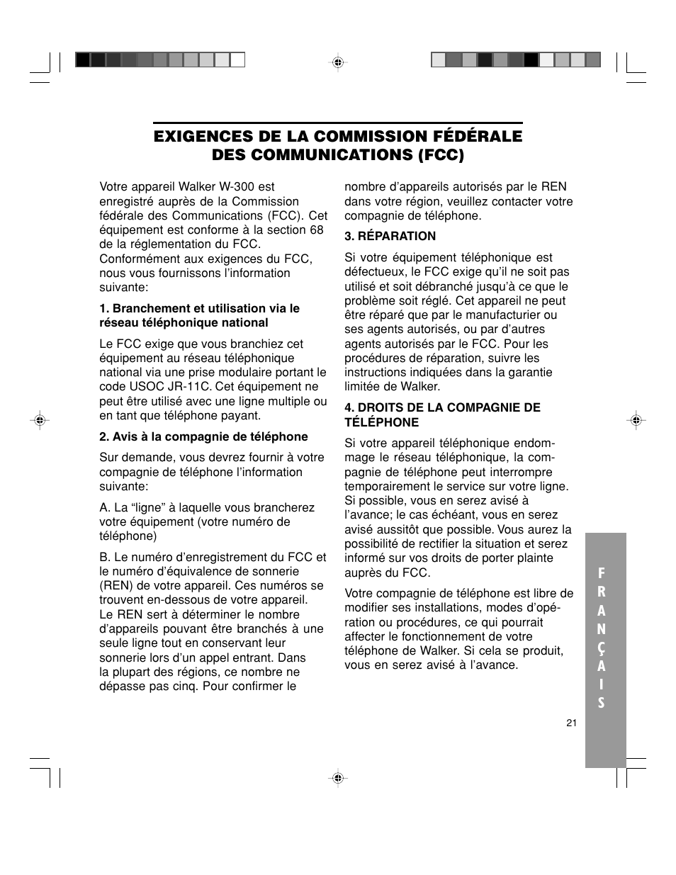 Walker W-300 User Manual | Page 75 / 80