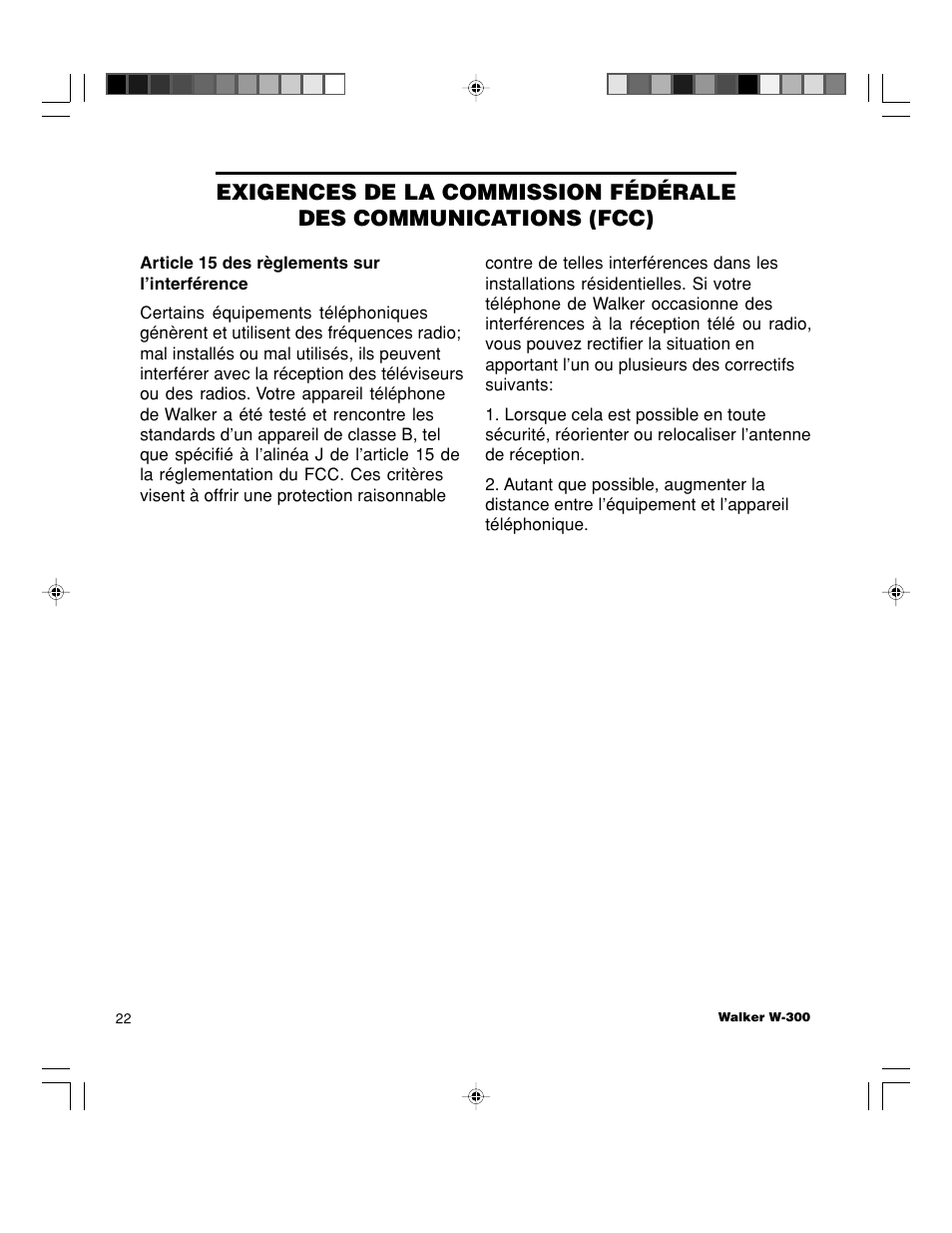Walker W-300 User Manual | Page 76 / 80