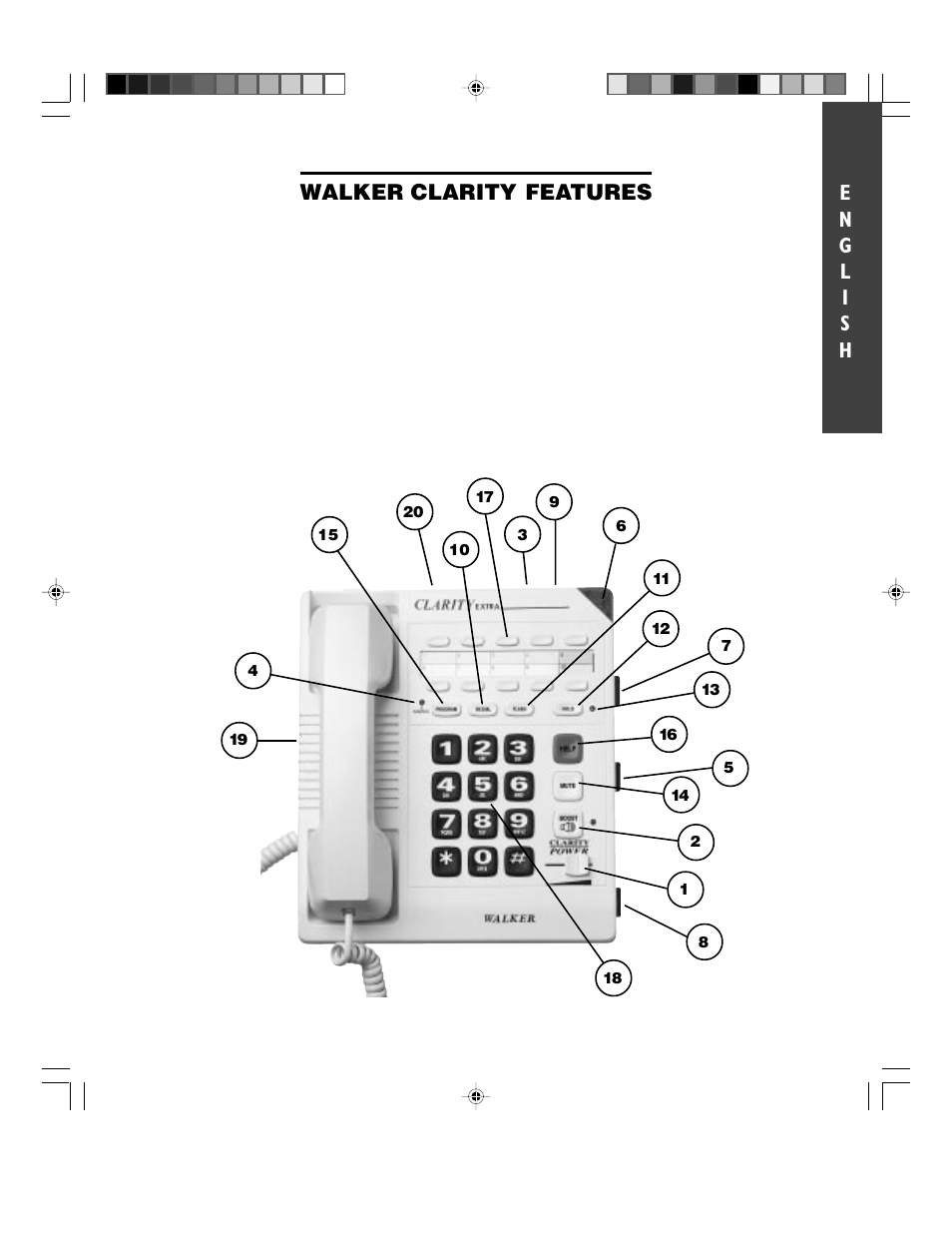 Walker clarity, Features | Walker W1100 User Manual | Page 11 / 27