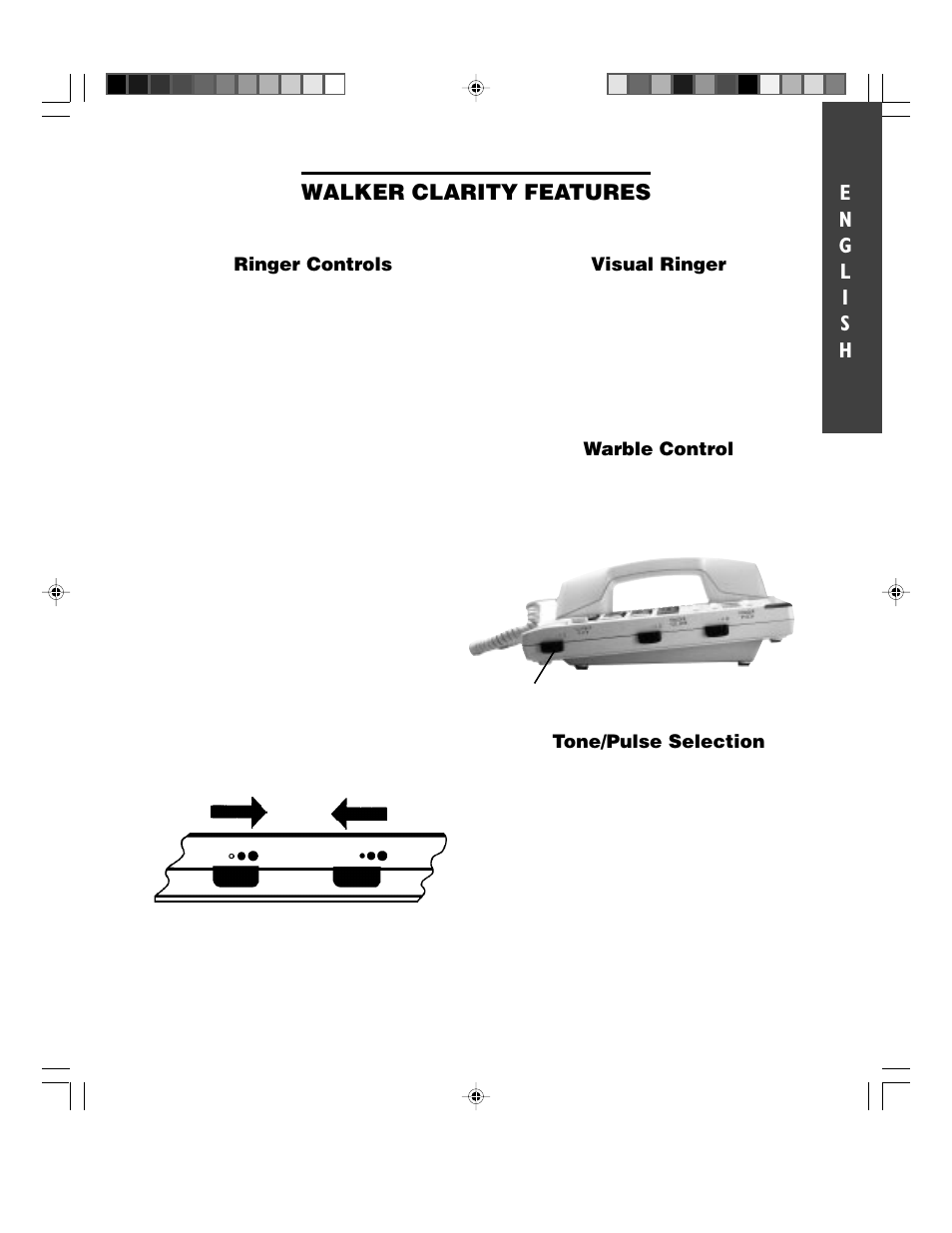 Walker clarity, Features | Walker W1100 User Manual | Page 13 / 27