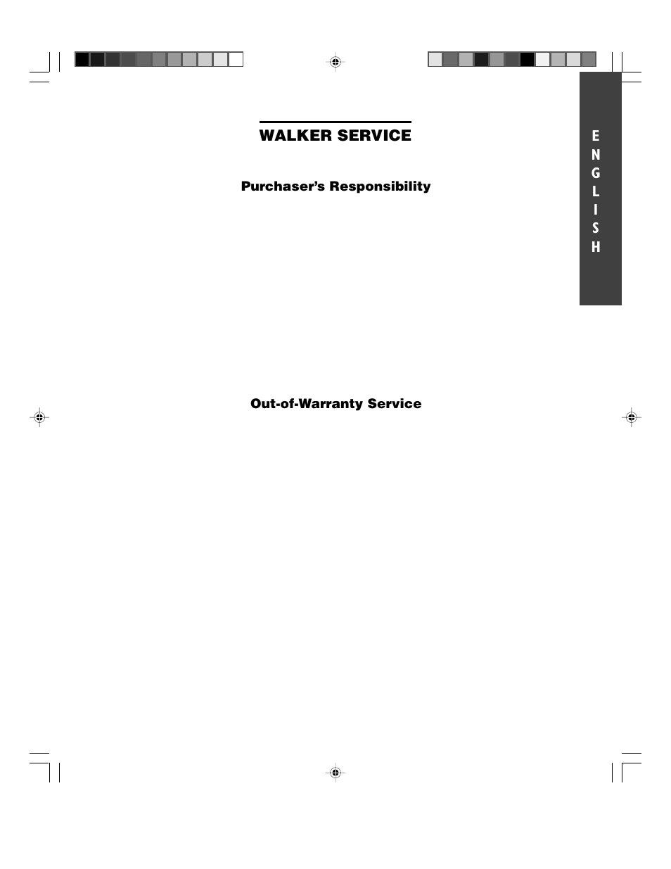 Walker W1100 User Manual | Page 27 / 27