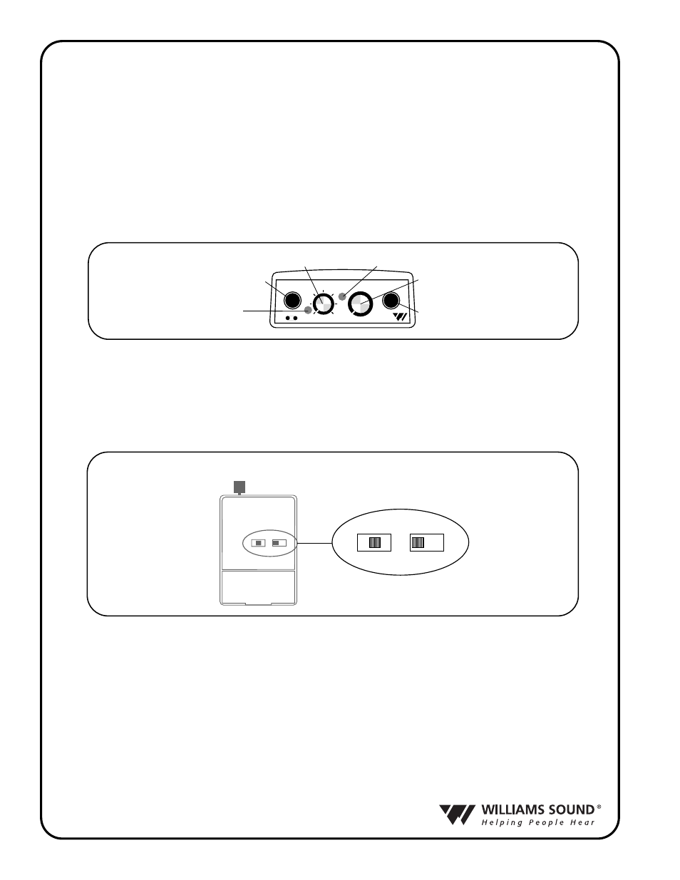 Pfm r31 r, Sing, Eceiver | Williams Sound R31 User Manual | Page 10 / 20