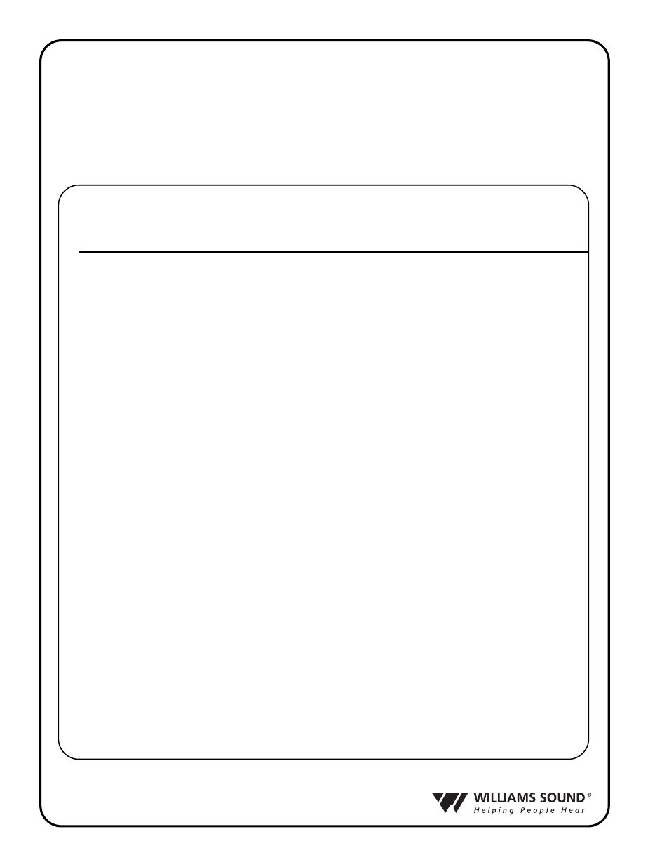 Fm s | Williams Sound R31 User Manual | Page 2 / 20