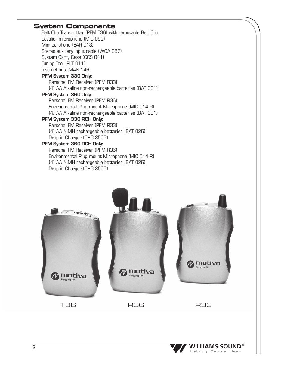 Williams Sound Transmitter T36 User Manual | Page 4 / 18