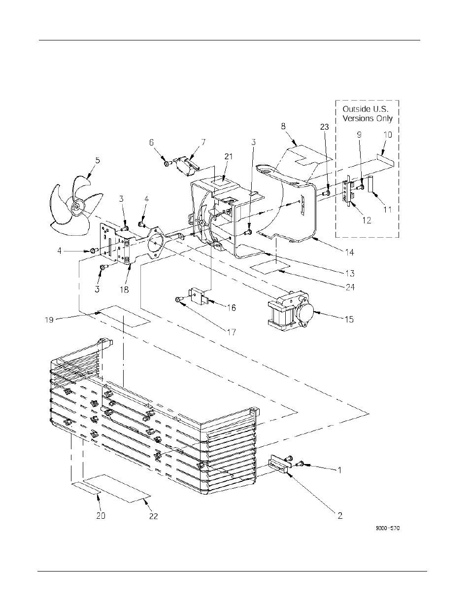 Cooling fan, 7 cooling | Xerox 9550 User Manual | Page 24 / 63