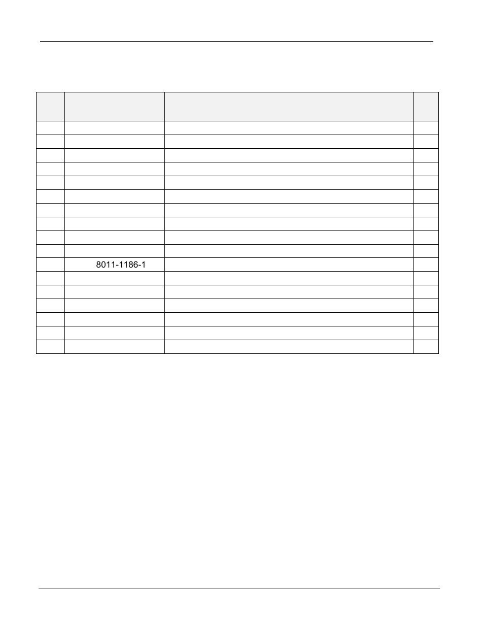 Parts list | Xerox 9550 User Manual | Page 28 / 63