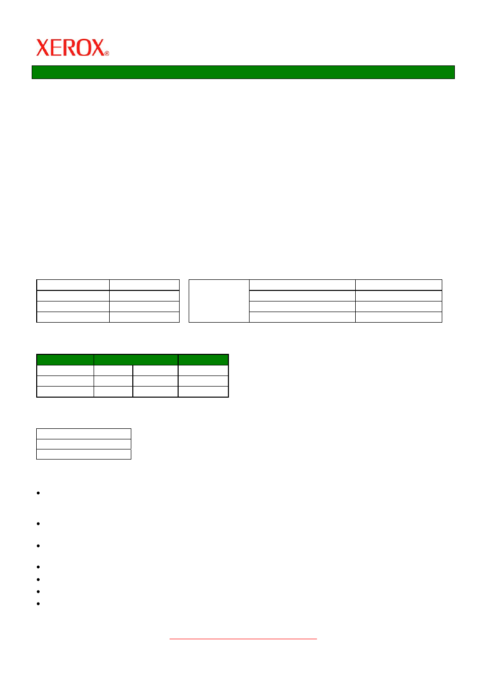 Applications, Physical characteristics, Dimensions | Compatibility | Xerox X2 User Manual | Page 22 / 41