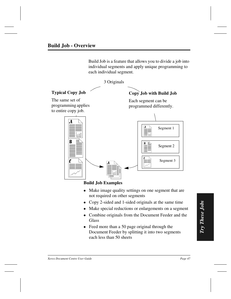 Try thes e jobs build job - overview | Xerox 255 DC User Manual | Page 59 / 75
