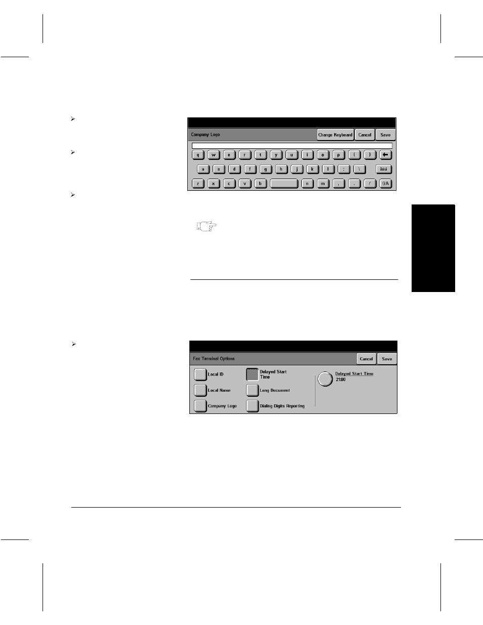 Fax setups | Xerox 332 User Manual | Page 65 / 116