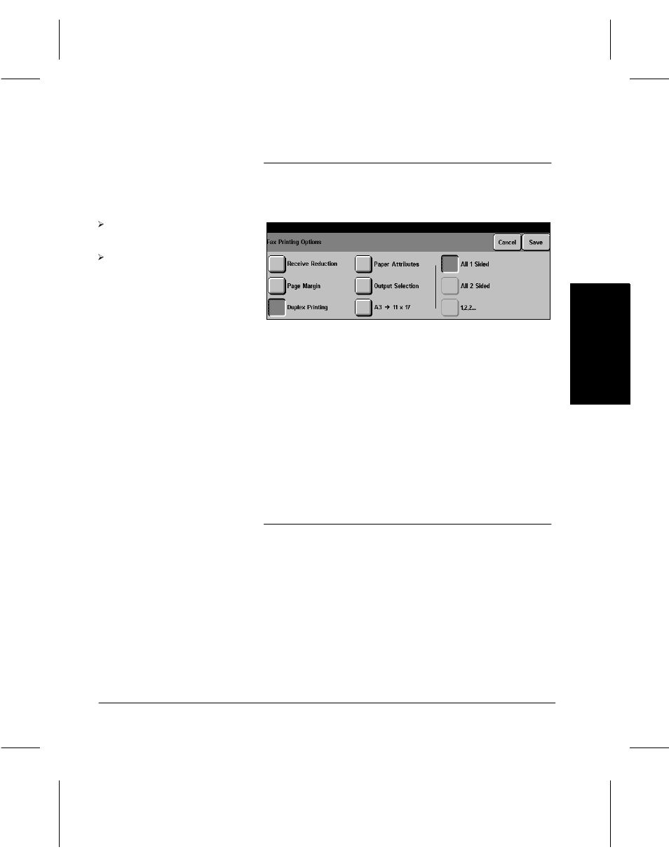 Fax setups | Xerox 332 User Manual | Page 69 / 116