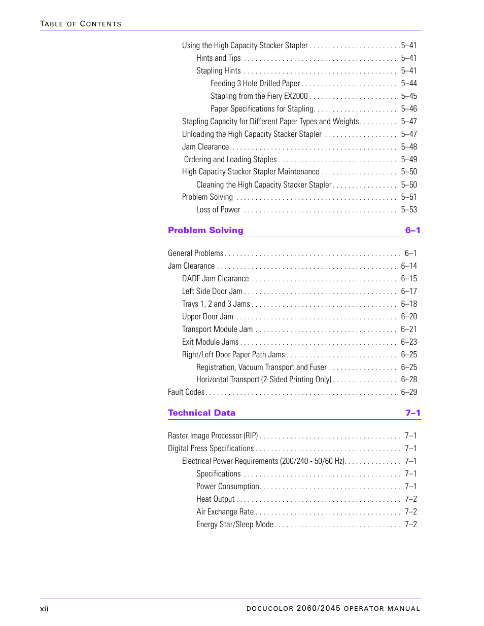 Xerox DocuColor 2060 User Manual | Page 12 / 340