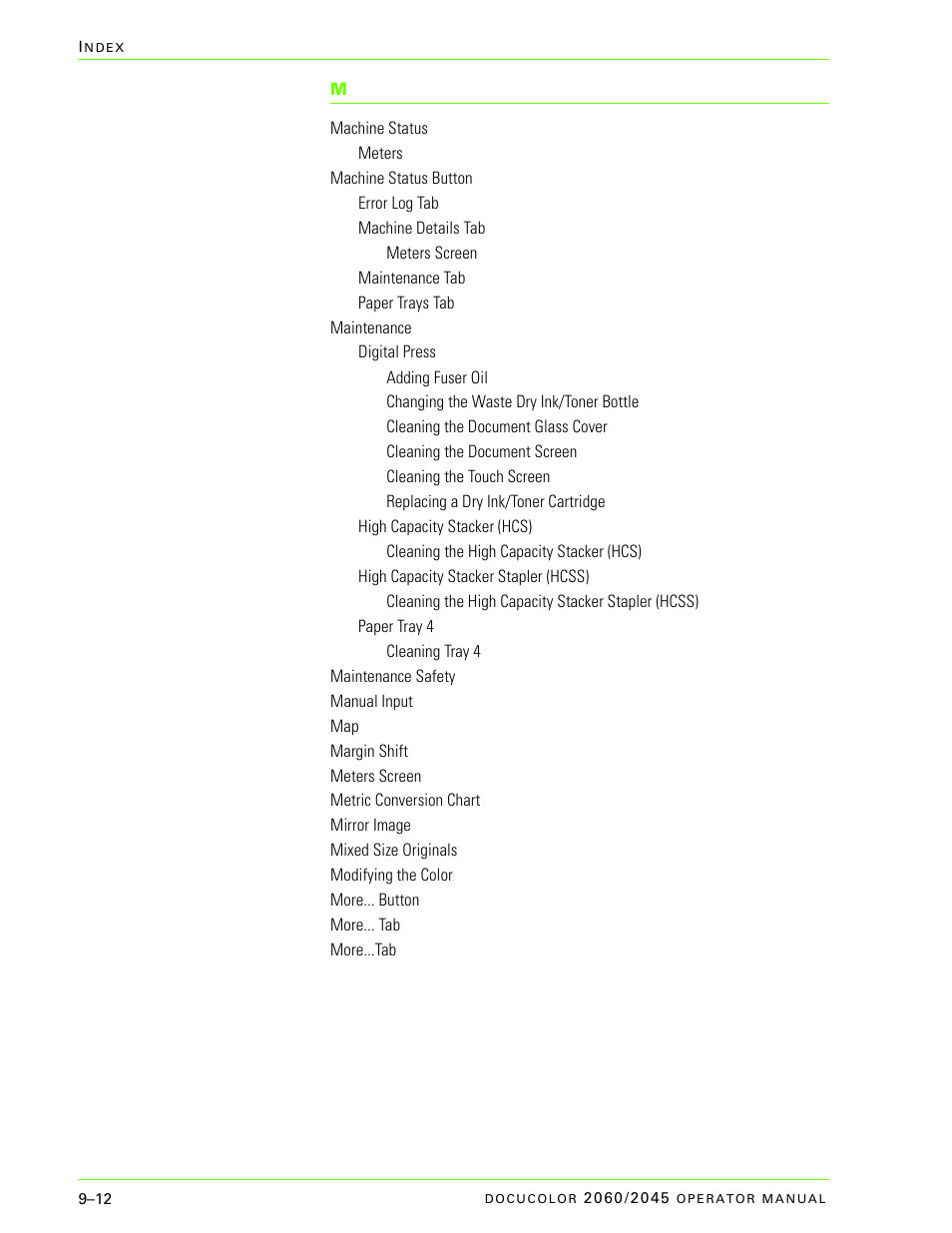 Xerox DocuColor 2060 User Manual | Page 330 / 340