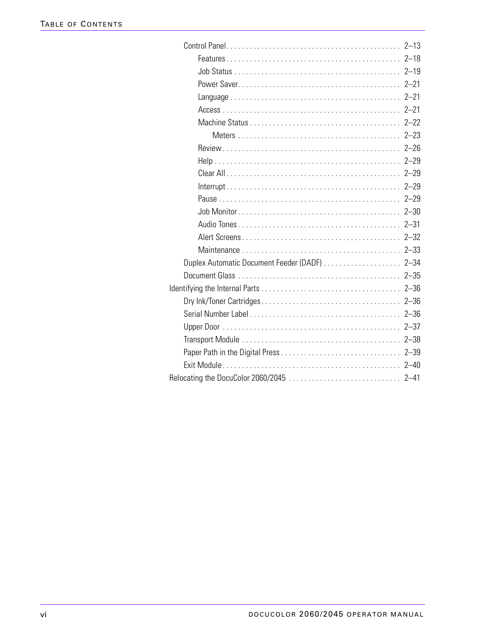 Xerox DocuColor 2060 User Manual | Page 6 / 340
