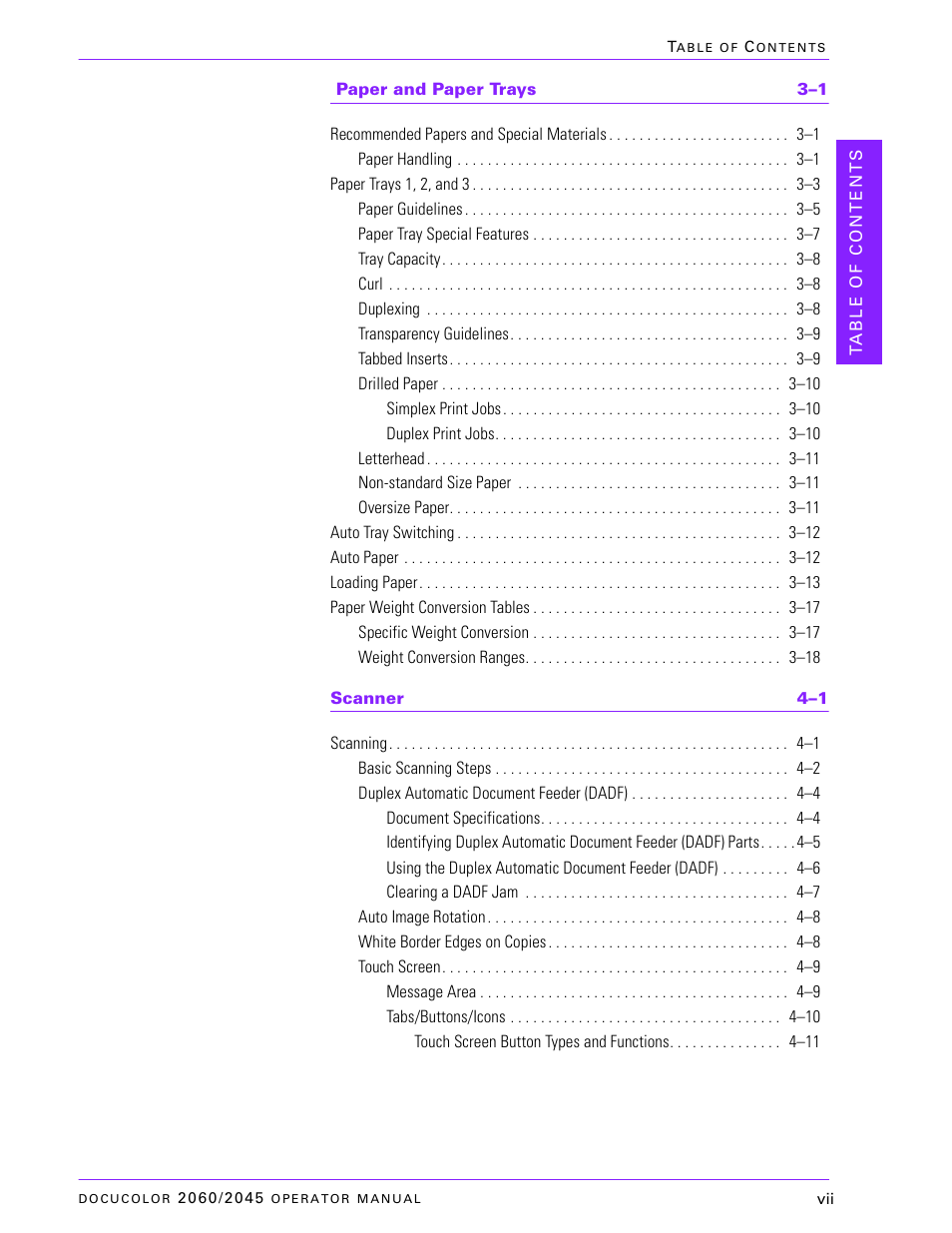 Xerox DocuColor 2060 User Manual | Page 7 / 340