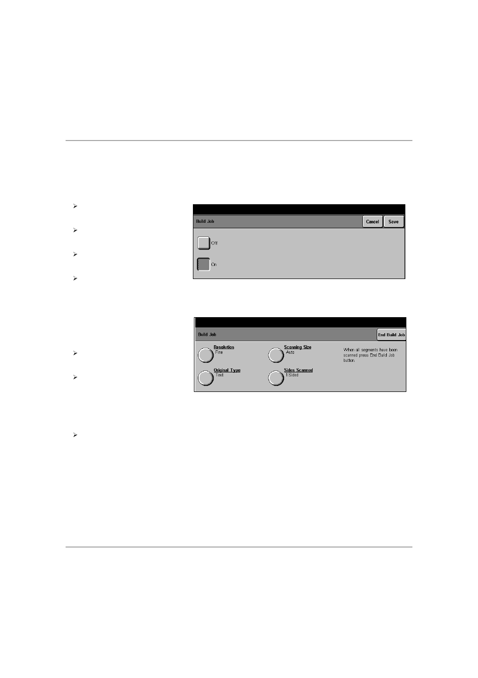 Build job, Build job -25, Ge 4-25 | Fa x | Xerox 432 User Manual | Page 141 / 466