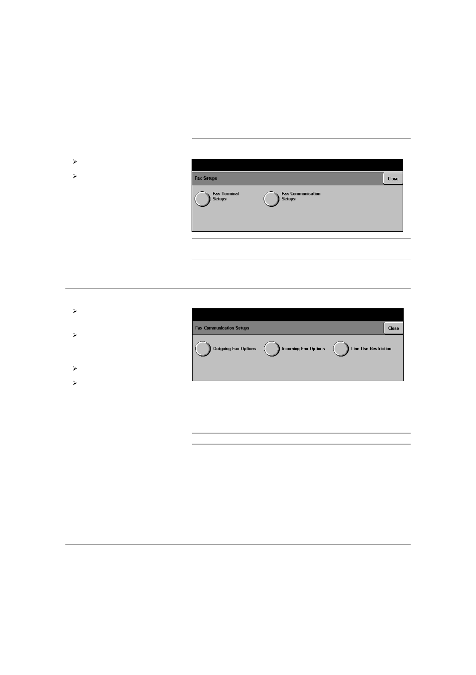 Access fax communication setups, Outgoing fax options, Outgoing fax options -58 | Xerox 432 User Manual | Page 354 / 466