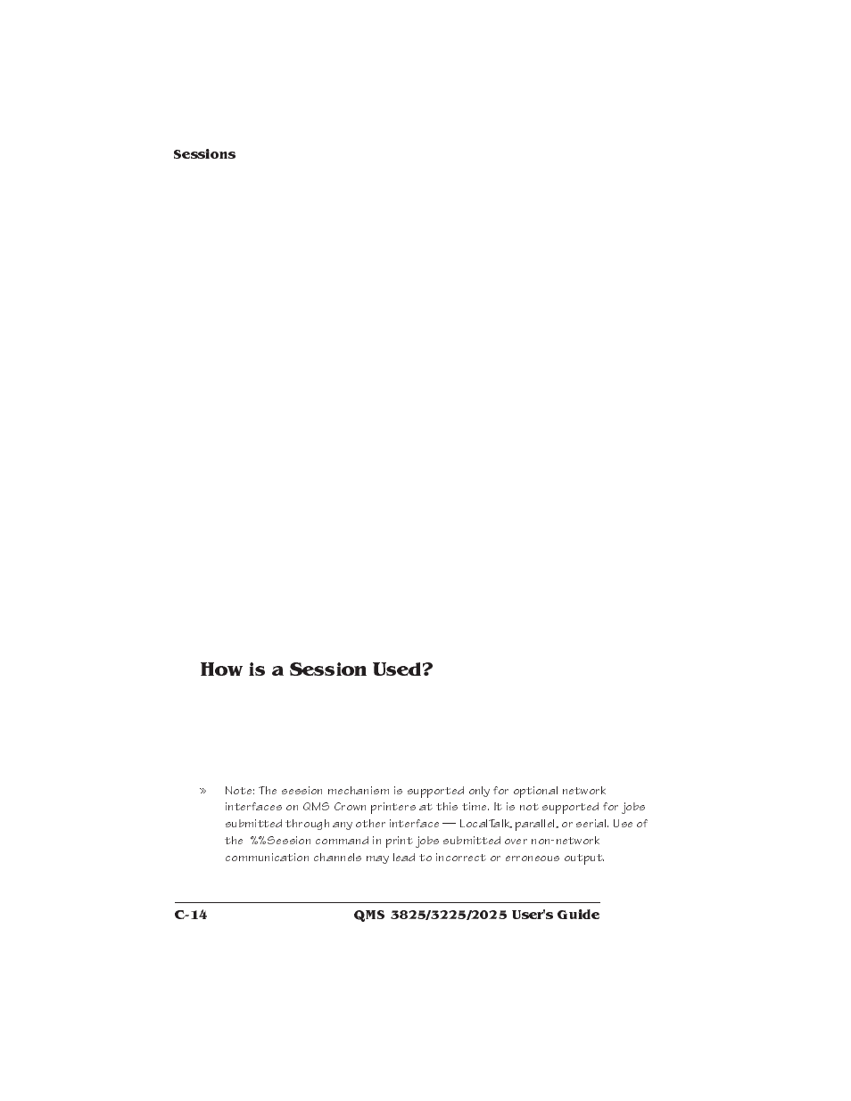 How is a session used | Xerox 2025 User Manual | Page 158 / 222