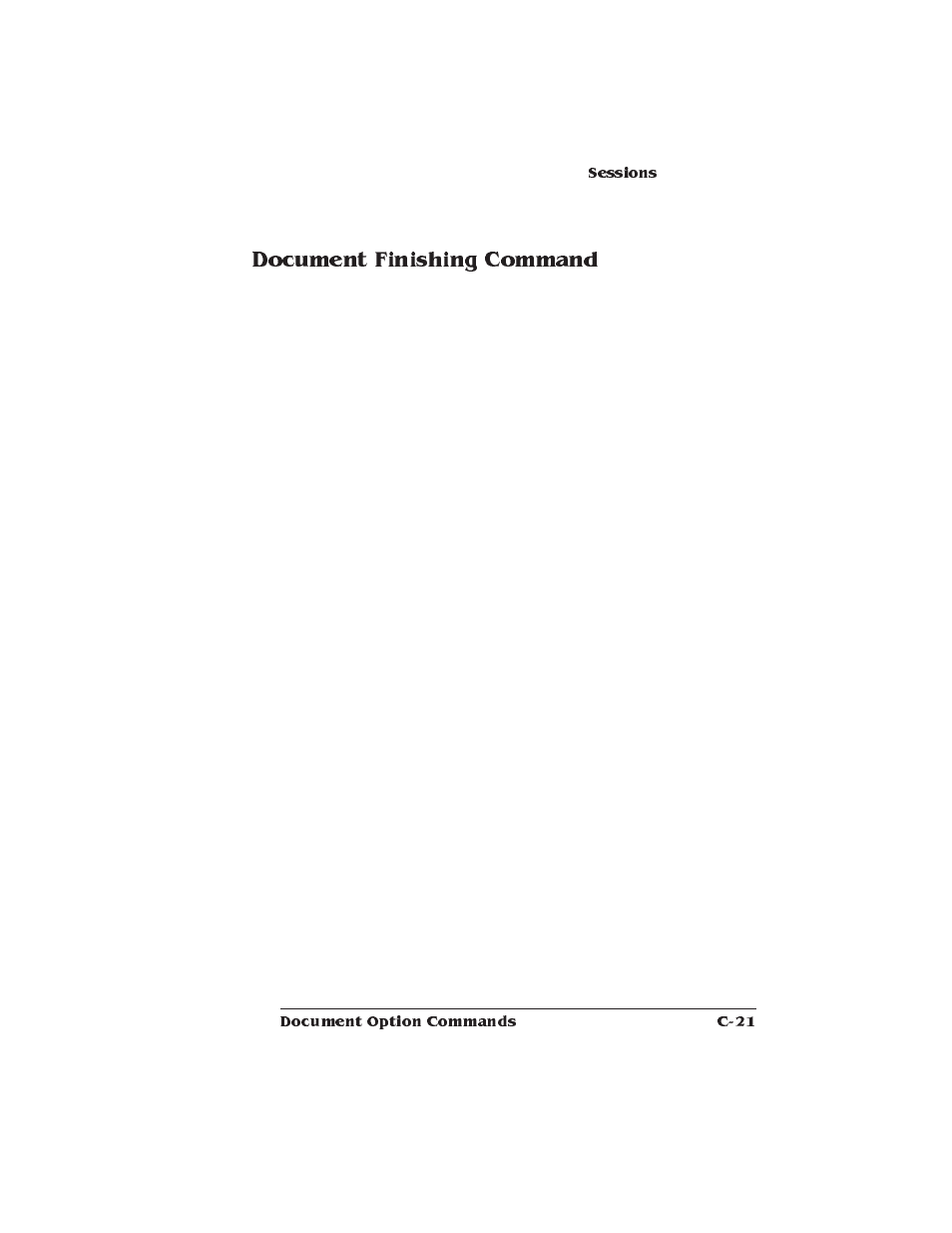 Document finishing command | Xerox 2025 User Manual | Page 165 / 222