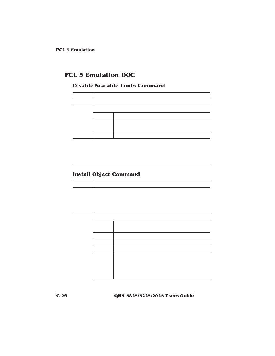 Pcl 5 emulation doc | Xerox 2025 User Manual | Page 170 / 222