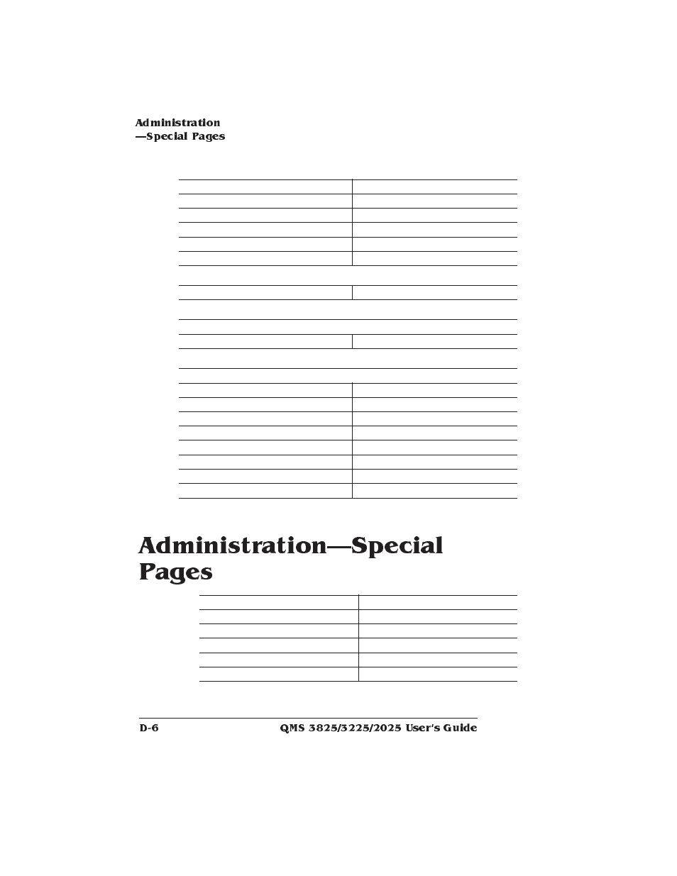 Administrationspecial pages | Xerox 2025 User Manual | Page 186 / 222